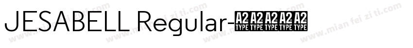 JESABELL Regular字体转换